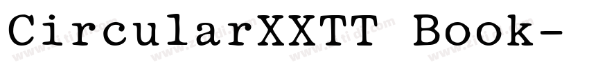 CircularXXTT Book字体转换